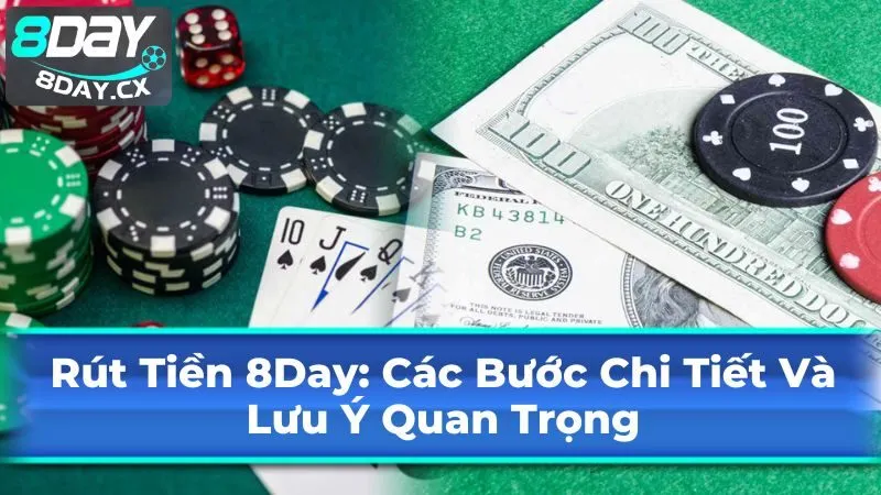 Những lưu ý quan trọng khi rút tiền 8Day